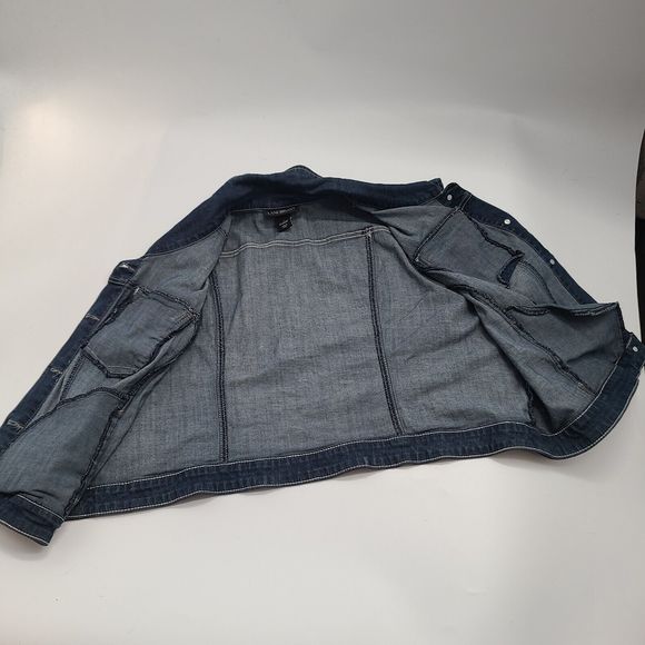 Lane Bryant Denim Button Up Jean Vest Women's Plus Size 26 - Picture 9 of 11